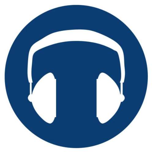 Wear Hearing Protection – MV4 – ABS – 190